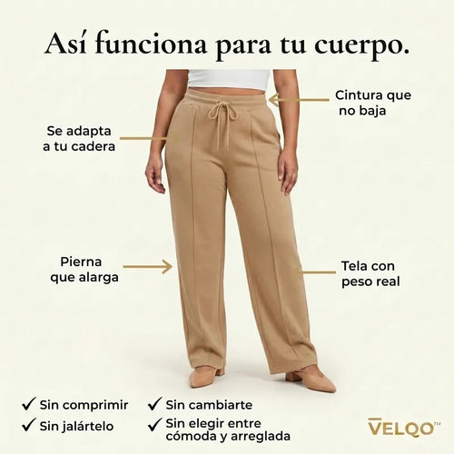 VELQO™ Tuyo - Pantalón Knit Talle Alto