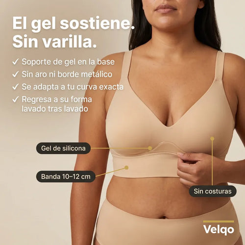 Velqo Nube™ Brasier de Gel Sin Costuras