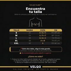 Velqo Nube™ Brasier de Gel Sin Costuras