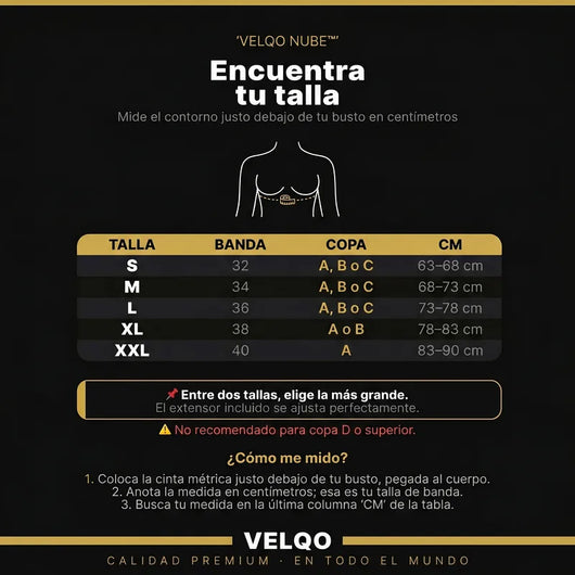 Velqo Nube™ Brasier de Gel Sin Costuras